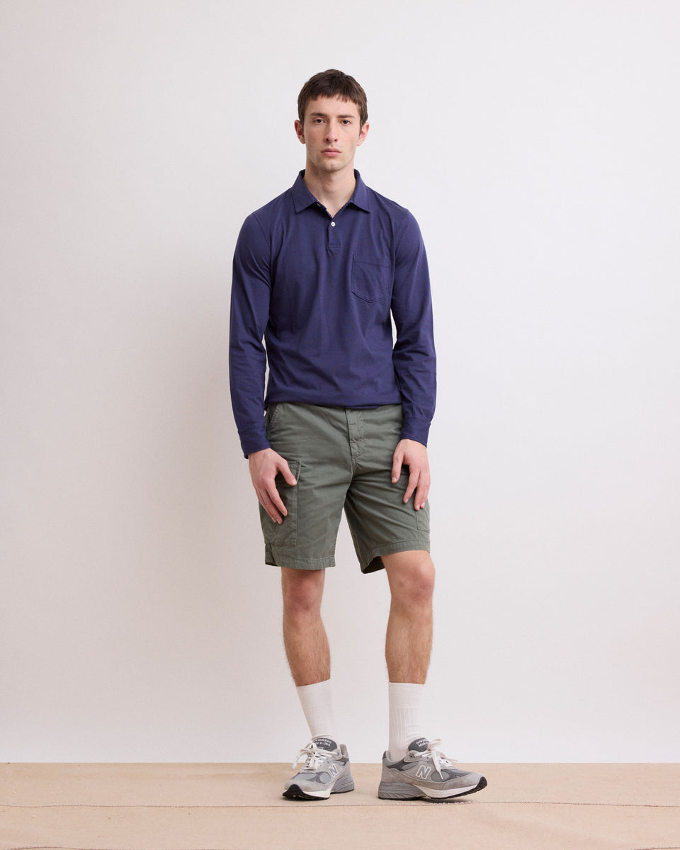 Cargo Men's Army Green Chino Shorts - Image principale
