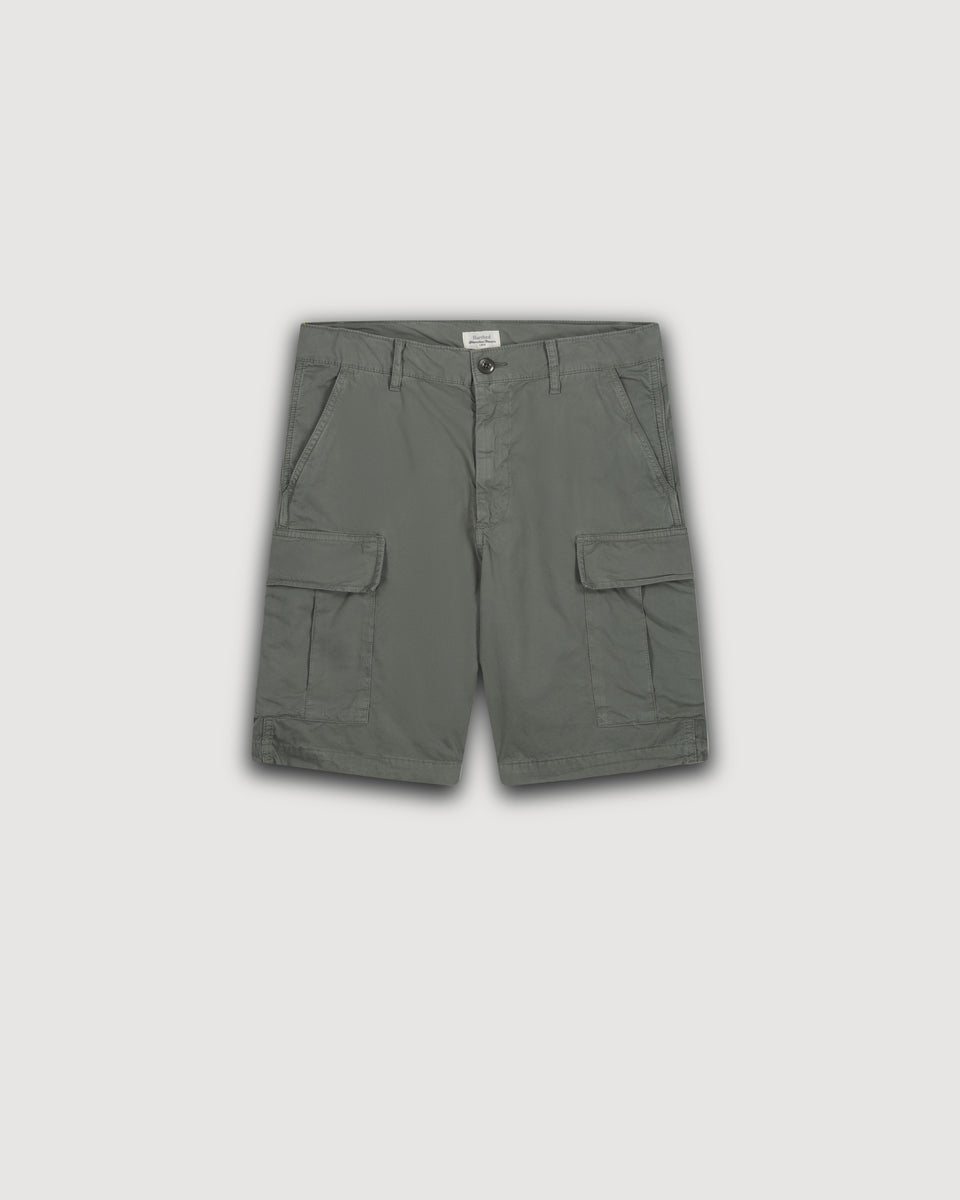 Short Homme en Chino Vert Militaire Cargo - Image 3