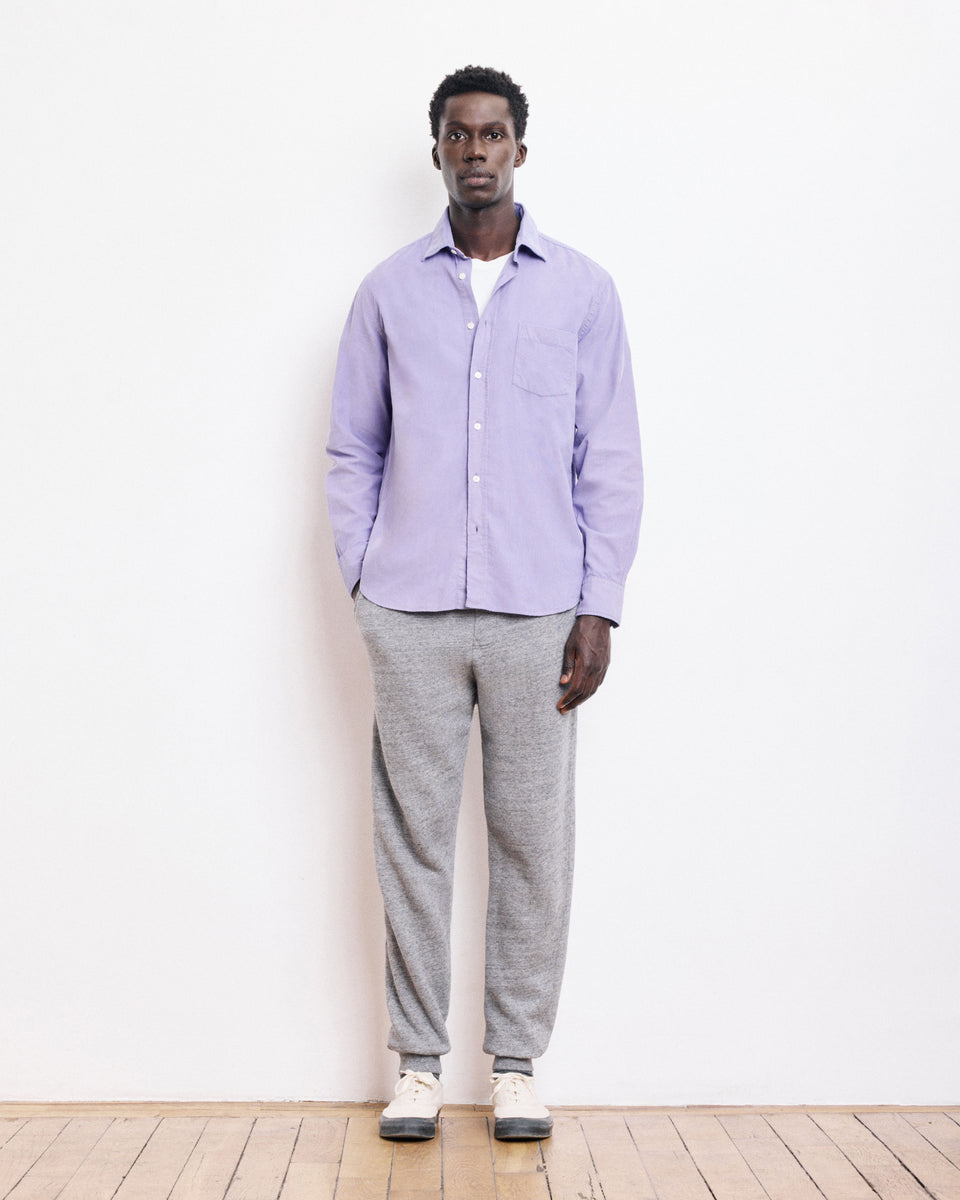 Chemise Homme en Velours Côtelé Améthyste Paul - Image 3