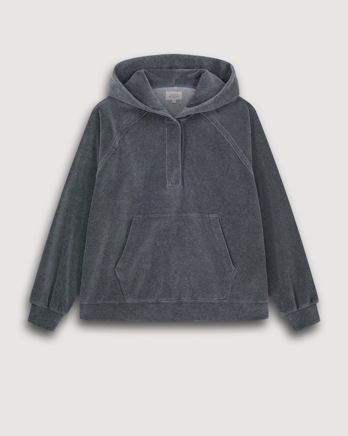 Sweatshirt Femme en Molleton Gris Anthracite Tag
