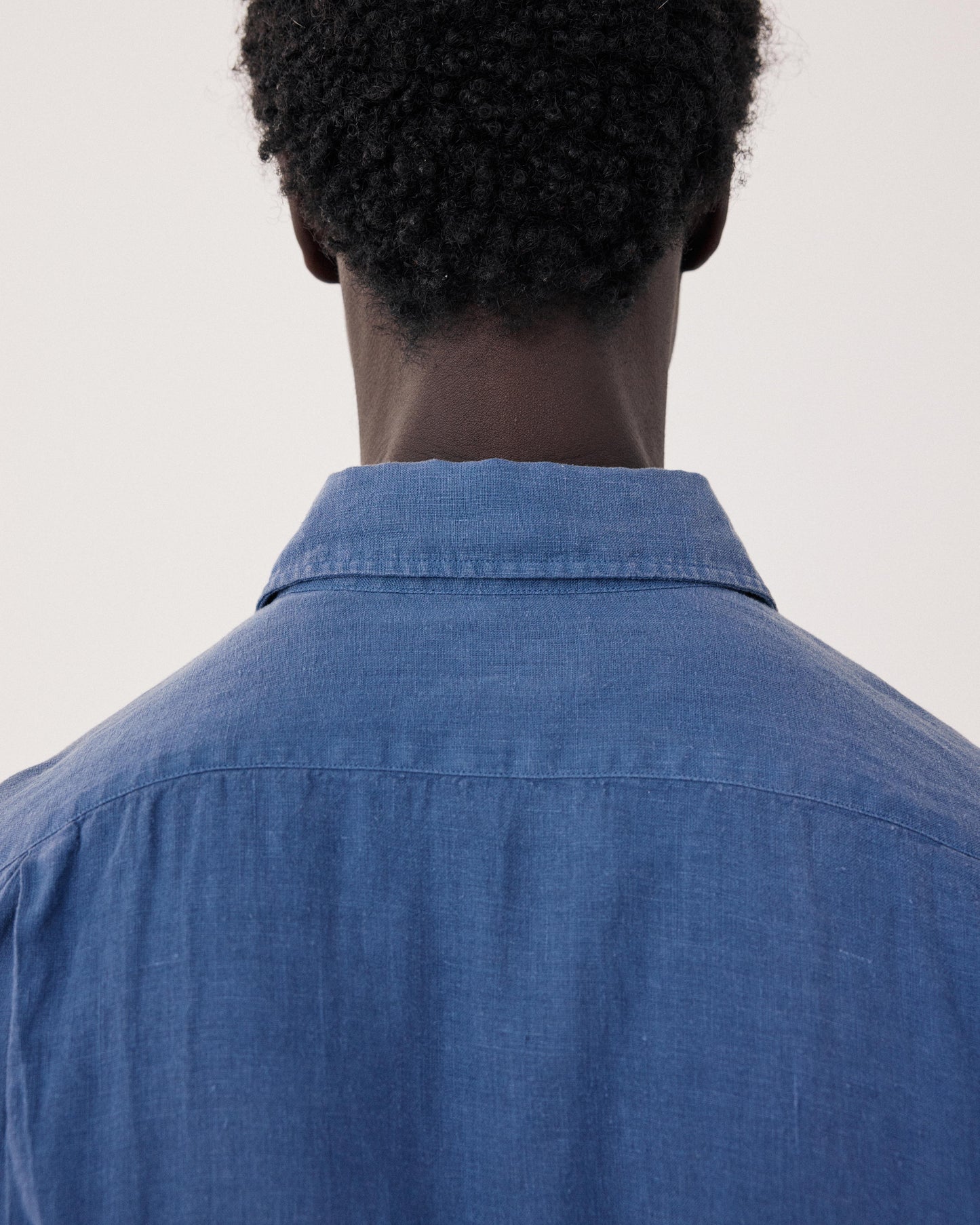 Chemise Homme en Lin Bleu Denim Paul