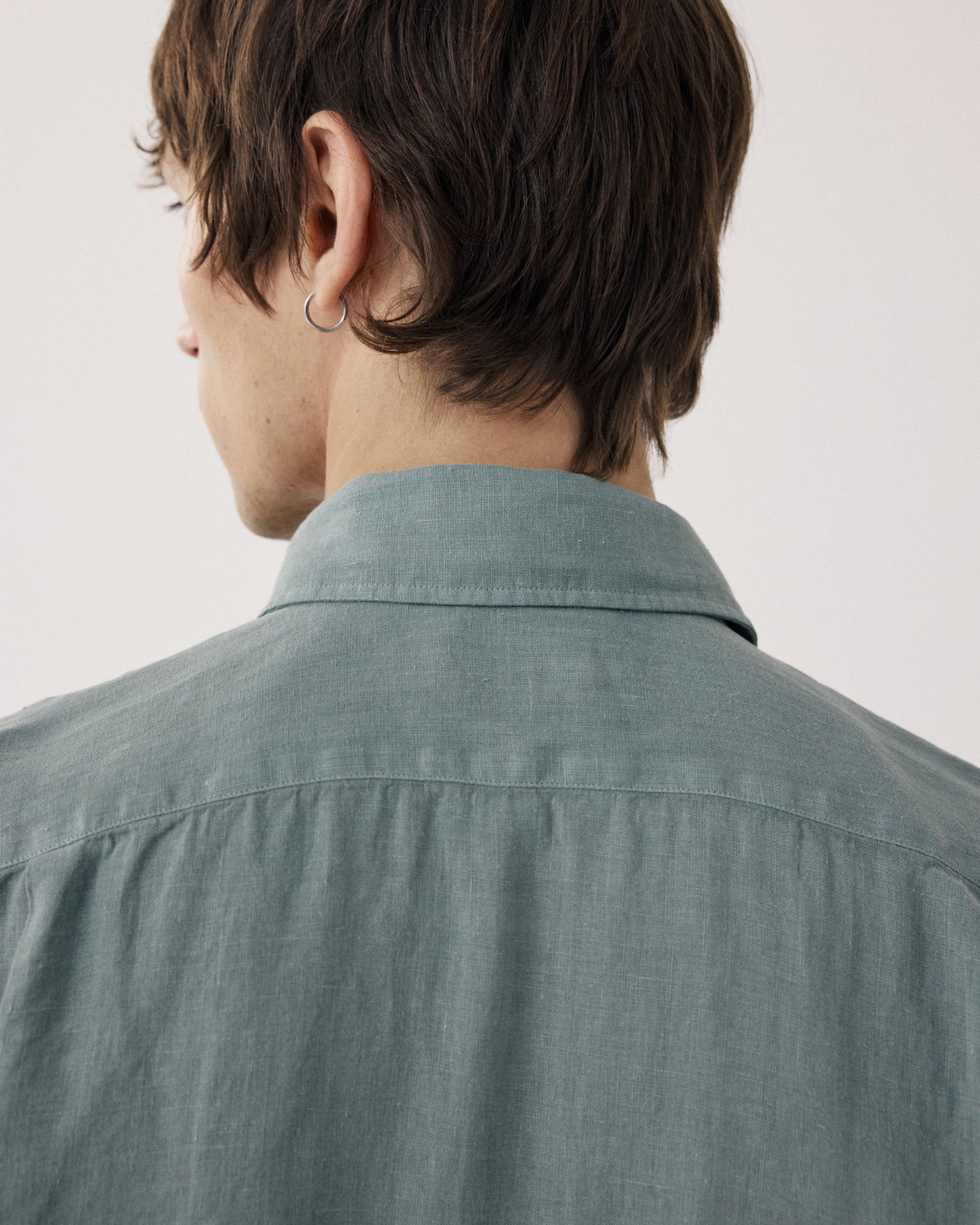 Chemise Homme en Lin Vert Cactus Paul