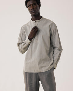 Chemise Homme en Voile de Coton Vert Sauge Faldo