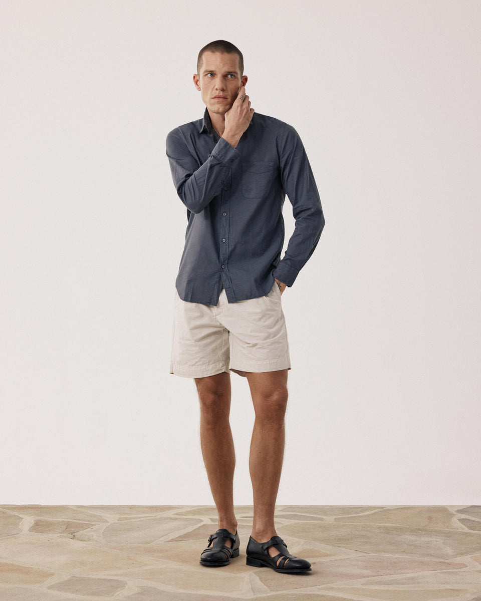Chemise Homme en Voile de Coton Carbone Storm - Image alternative