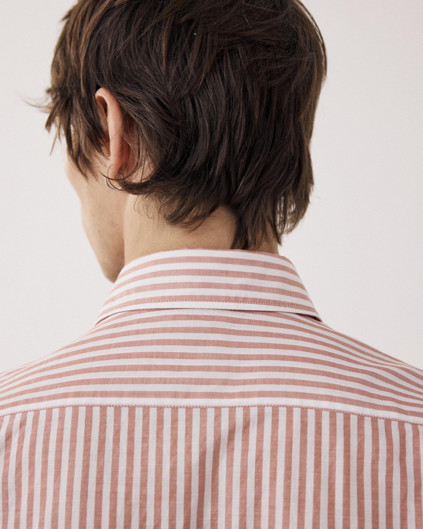 Camisa de hombre de Hilo a Hilo a rayas naranjas y blancas Paul BF11016-05