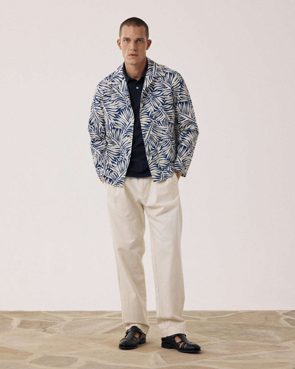 Veste Homme en Coton Imprimé Bleu Perry - Image alternative