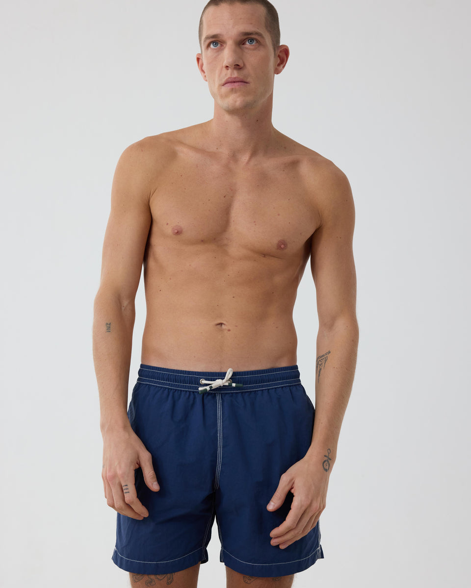 Maillot Homme Uni Bleu Marine Swim - Image alternative