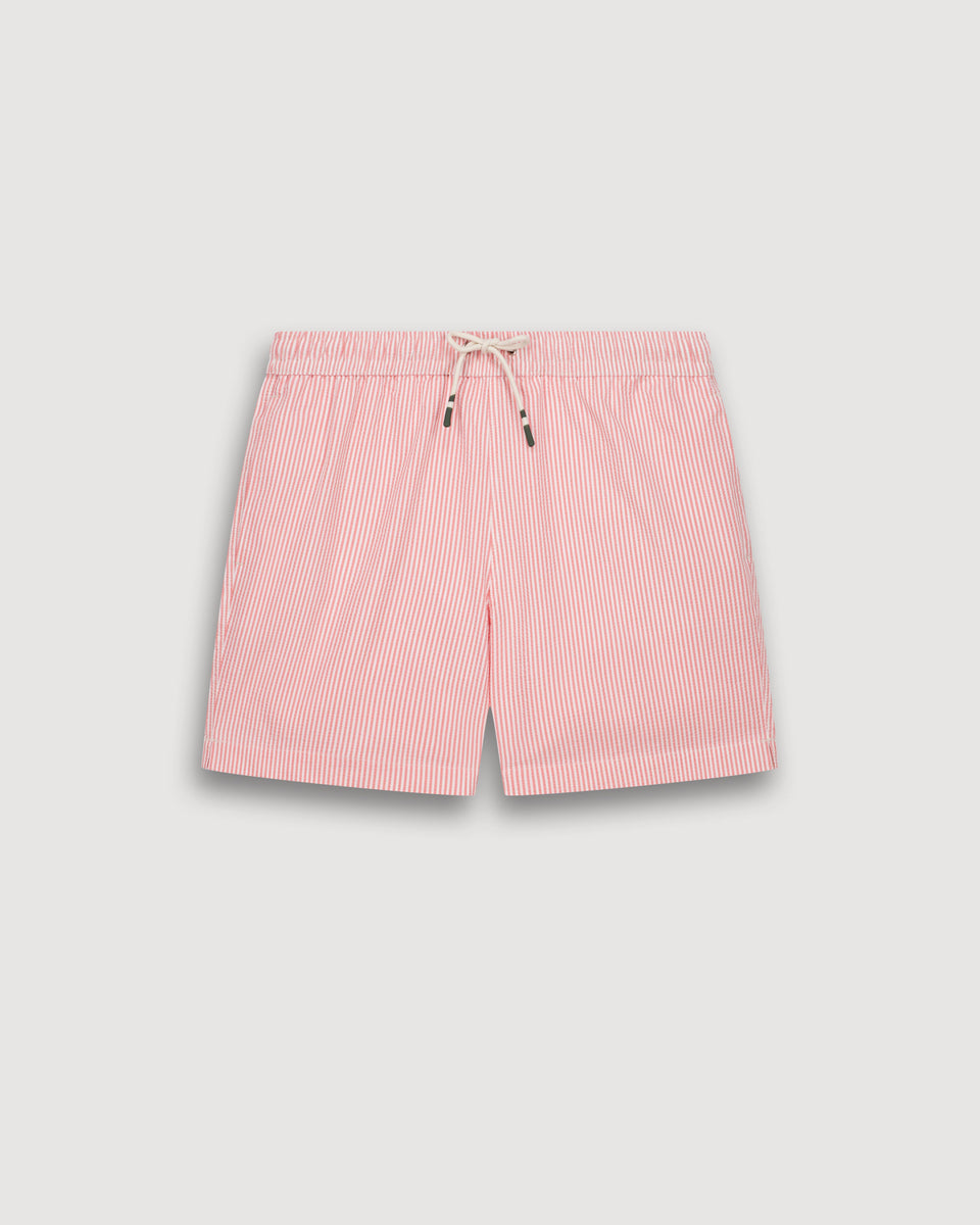 Maillot Homme en Seersucker Corail Swim - Image 3