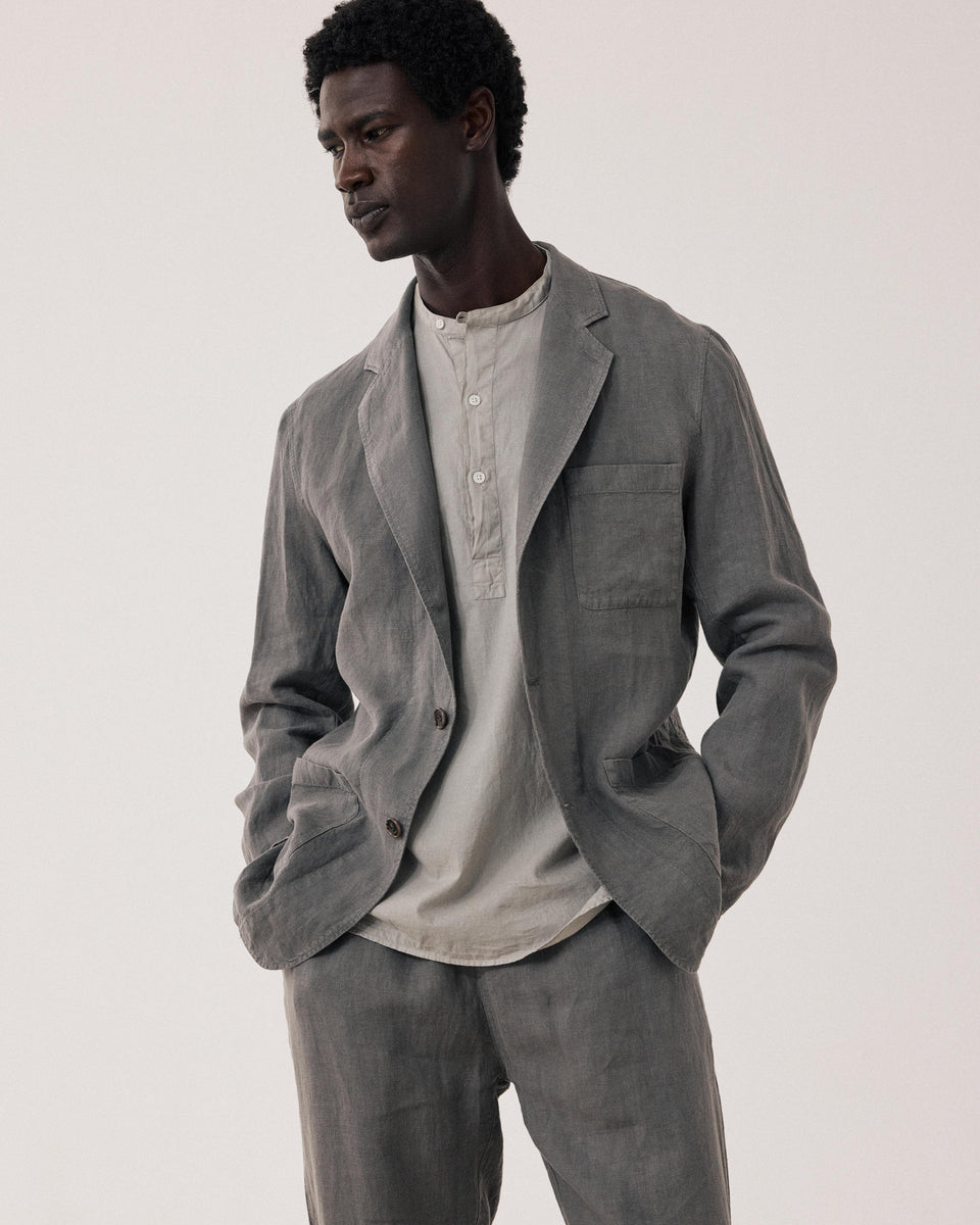 Veste Homme en Lin Vert Militaire Jobby - Image principale