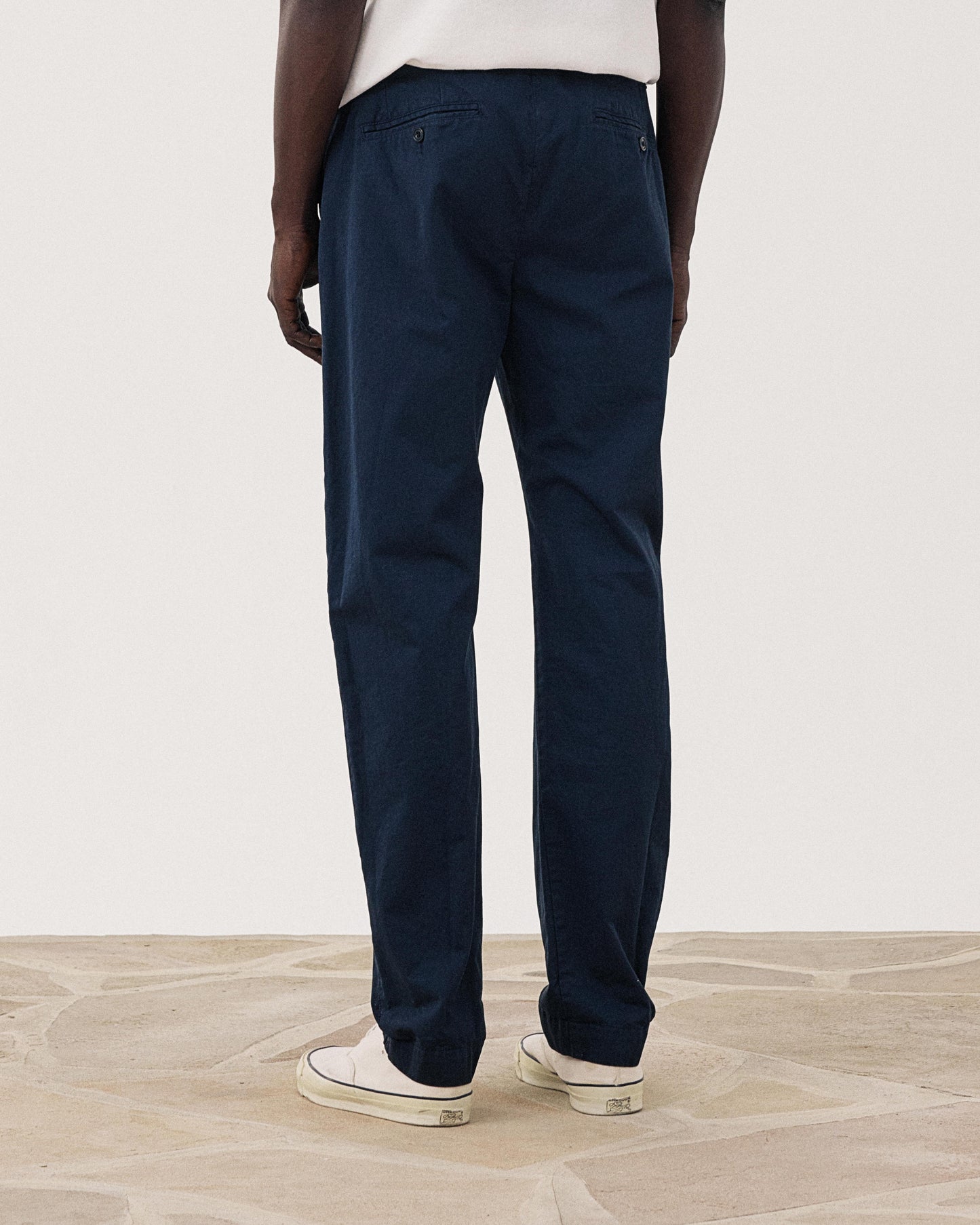 Pantalones de hombre de tela Chino azul marino Taylor BF51105-114
