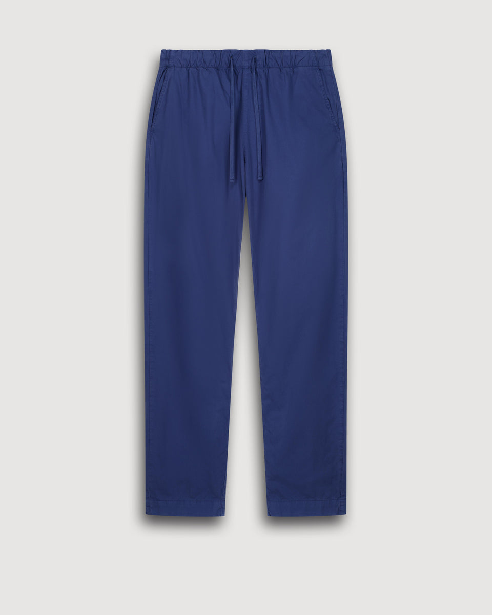Pantalon Homme en Cotton Léger Bleu Indigo Joggy - Image alternative