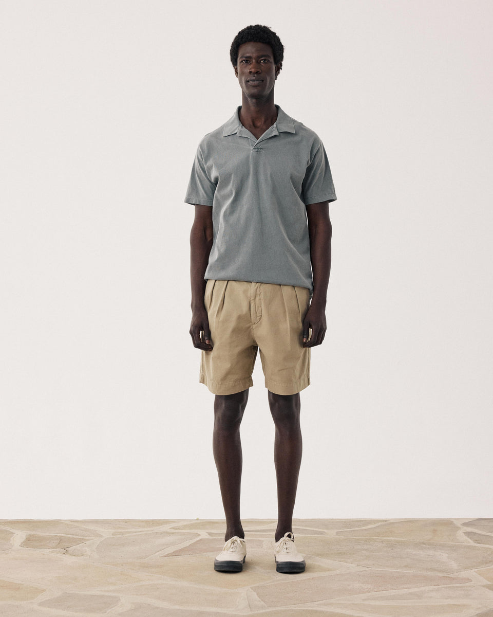 Polo Homme en Jersey Vert Cactus - Image alternative