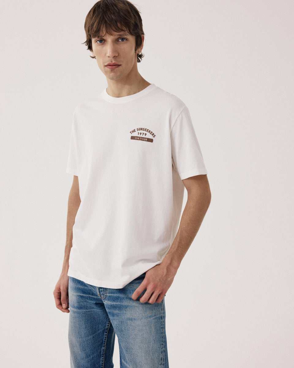 T-shirt Homme en Jersey Ecru Sunseekers - Image principale