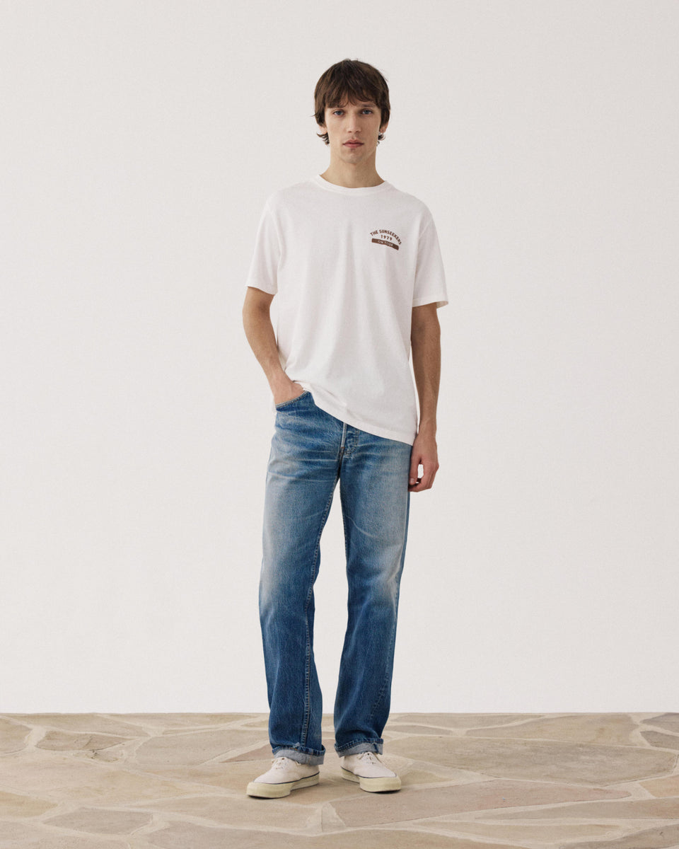 T-shirt Homme en Jersey Ecru Sunseekers - Image alternative