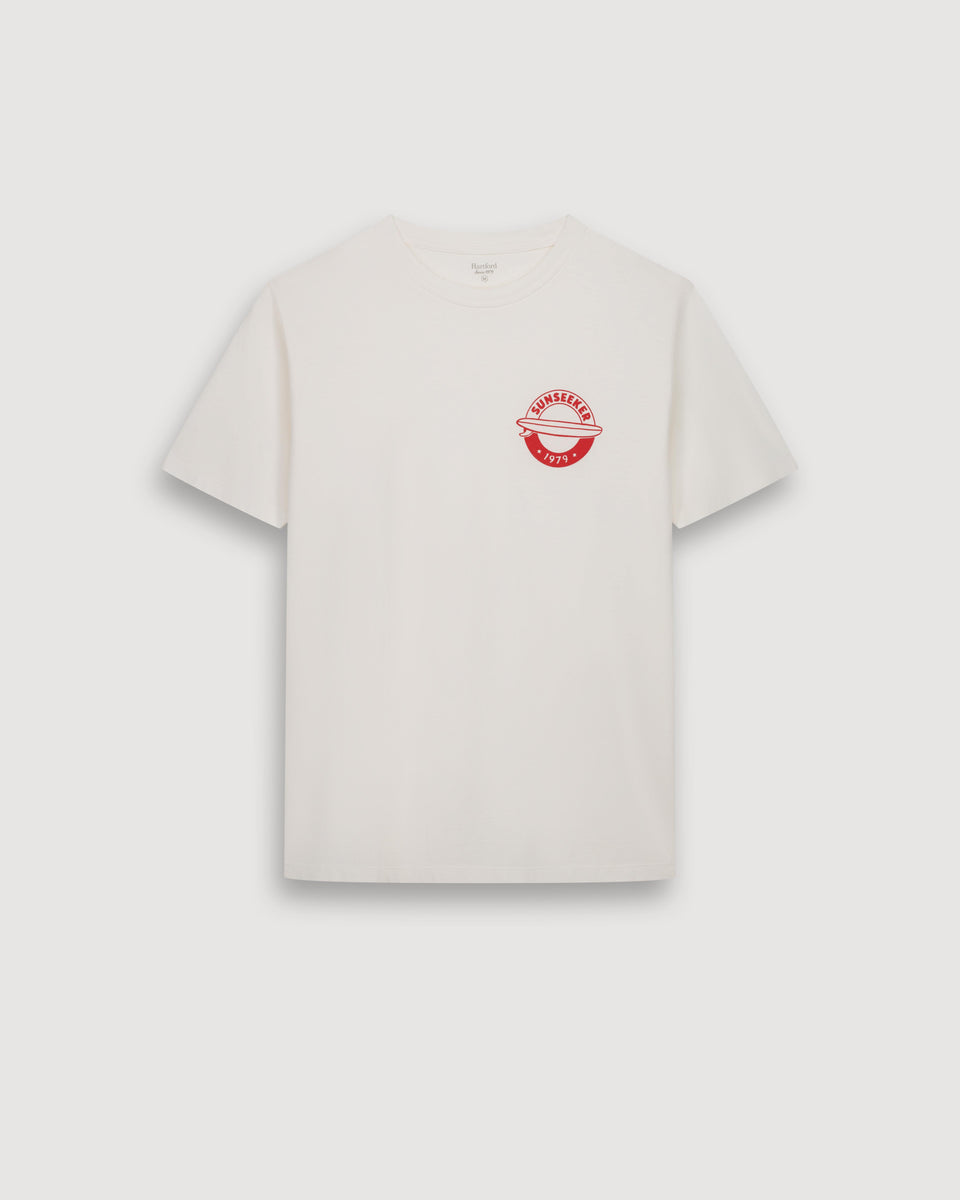 T-shirt Homme en Jersey Ecru Longboard - Image 3