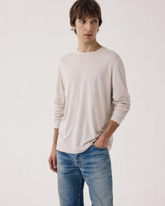 T-shirt Homme en Jersey de Lyocell & Coton Beige BF77305-12
