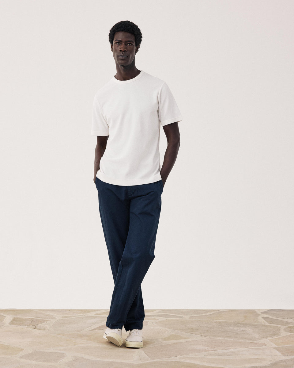 T-shirt Homme en Eponge Ecru - Image alternative