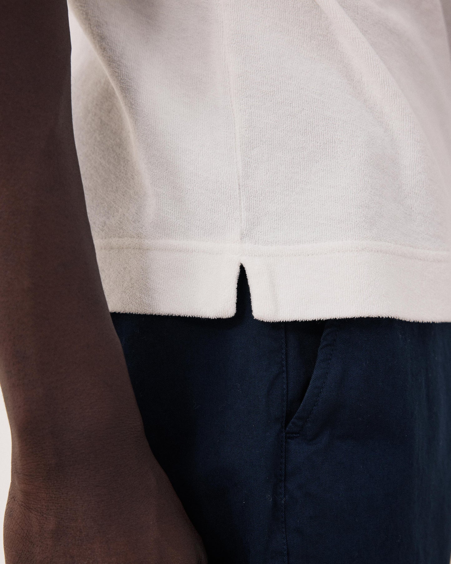 T-shirt Homme en Eponge Ecru BF80306-01