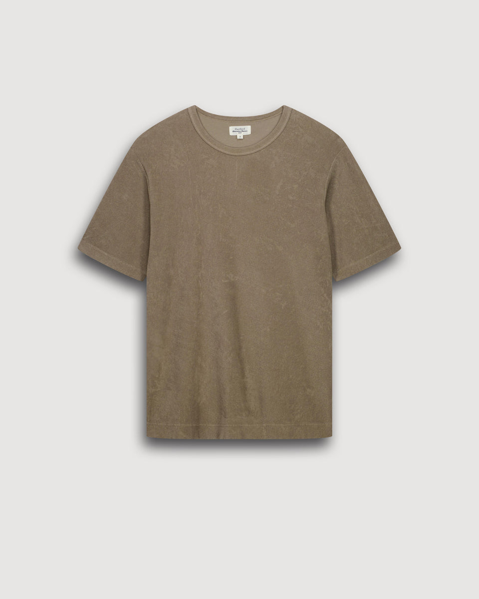 T-shirt Homme en Eponge Taupe - Image 3