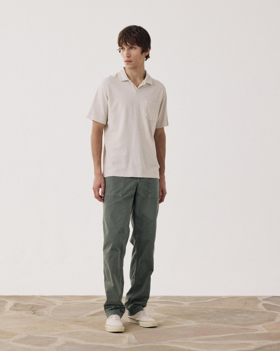 Polo Homme en Eponge Beige Éponge - Image alternative