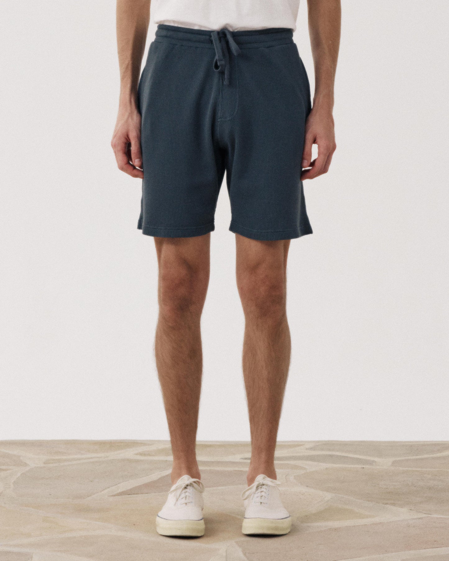 Bermuda Homme en jersey de coton gaufré carbone BF93310-02
