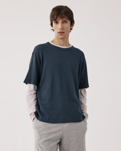 T-shirt Homme en jersey de coton Gaufré Carbone BF95310-02