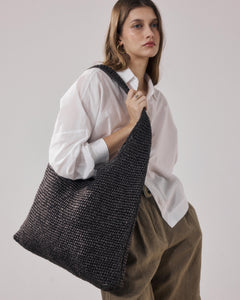 Sac Femme en Raphia Marron Amalya