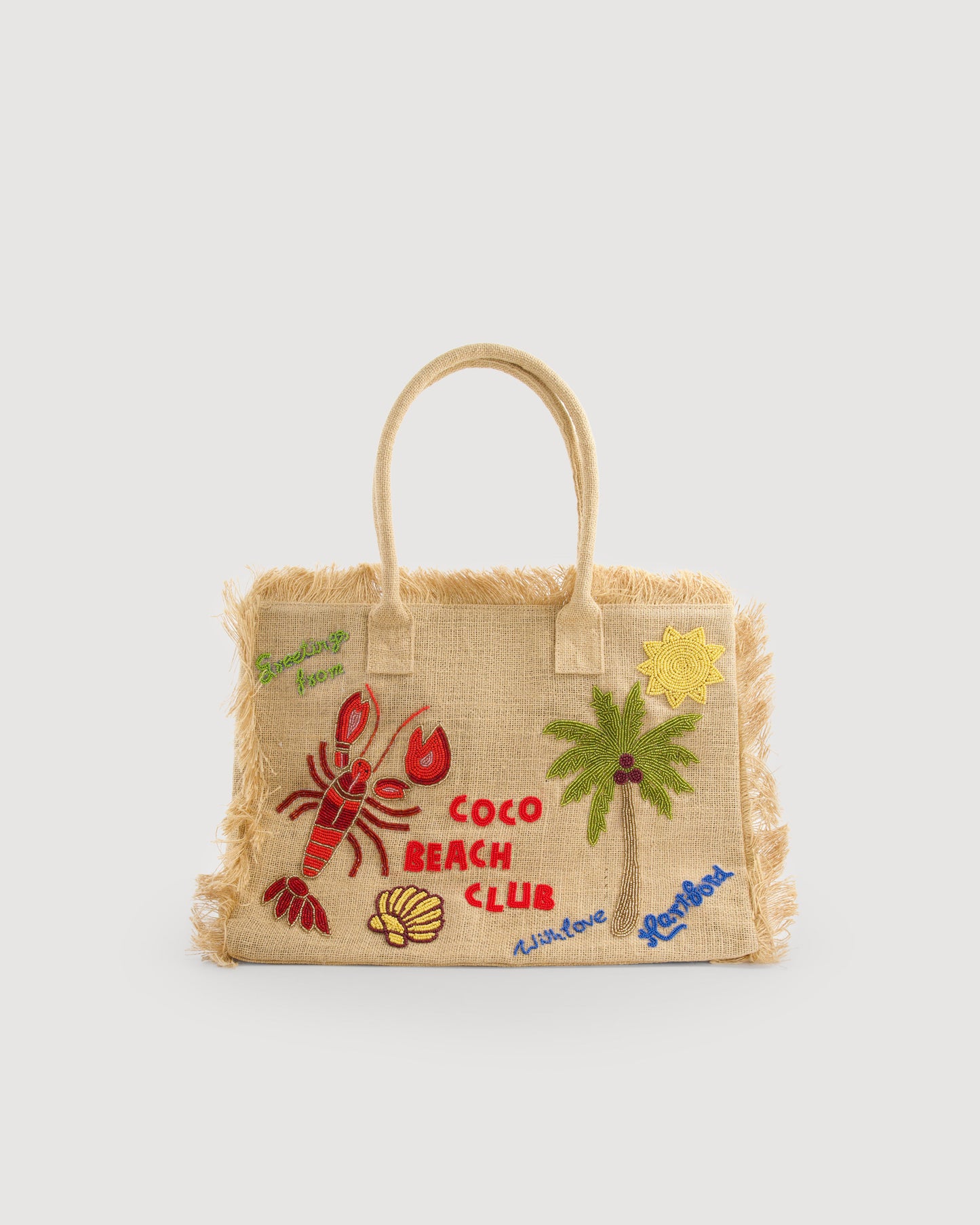 Ariel Women's Beige Jute Bag