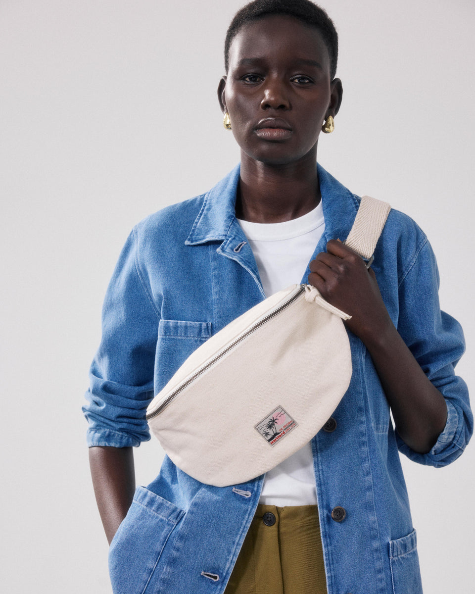 Sac Femme en Denim Ecru Antigua - Image alternative