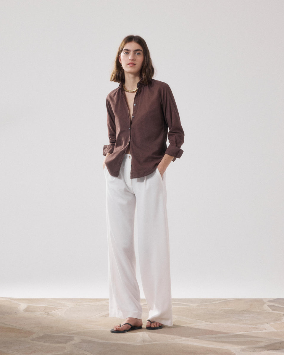 Chemise Femme en Coton Marron Corazon - Image alternative