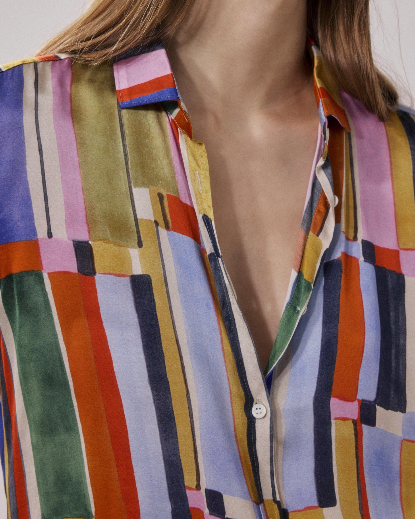 Chemise Femme en Viscose Imprimé Multicouleur Corazon