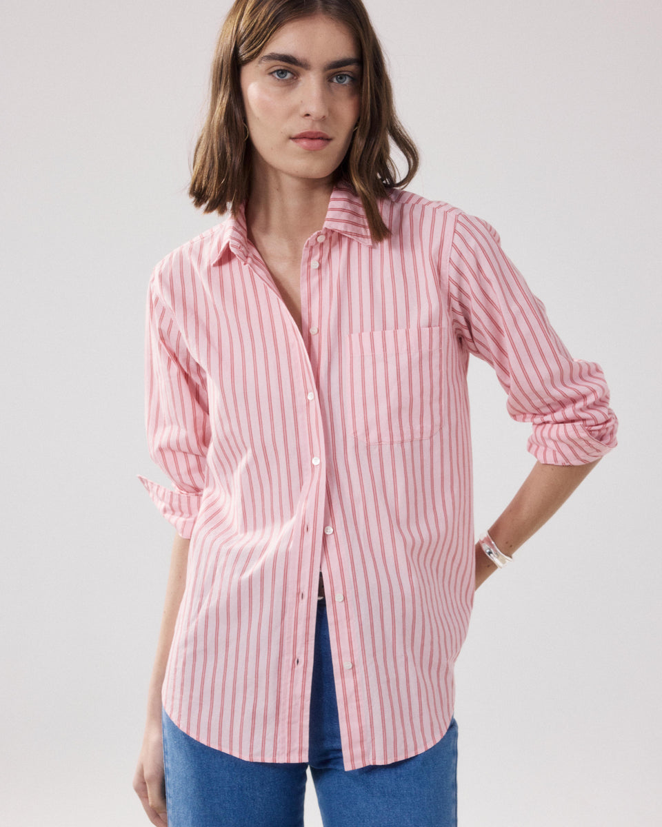 Chemise Femme en Coton Rose & Rouge Cover - Image alternative