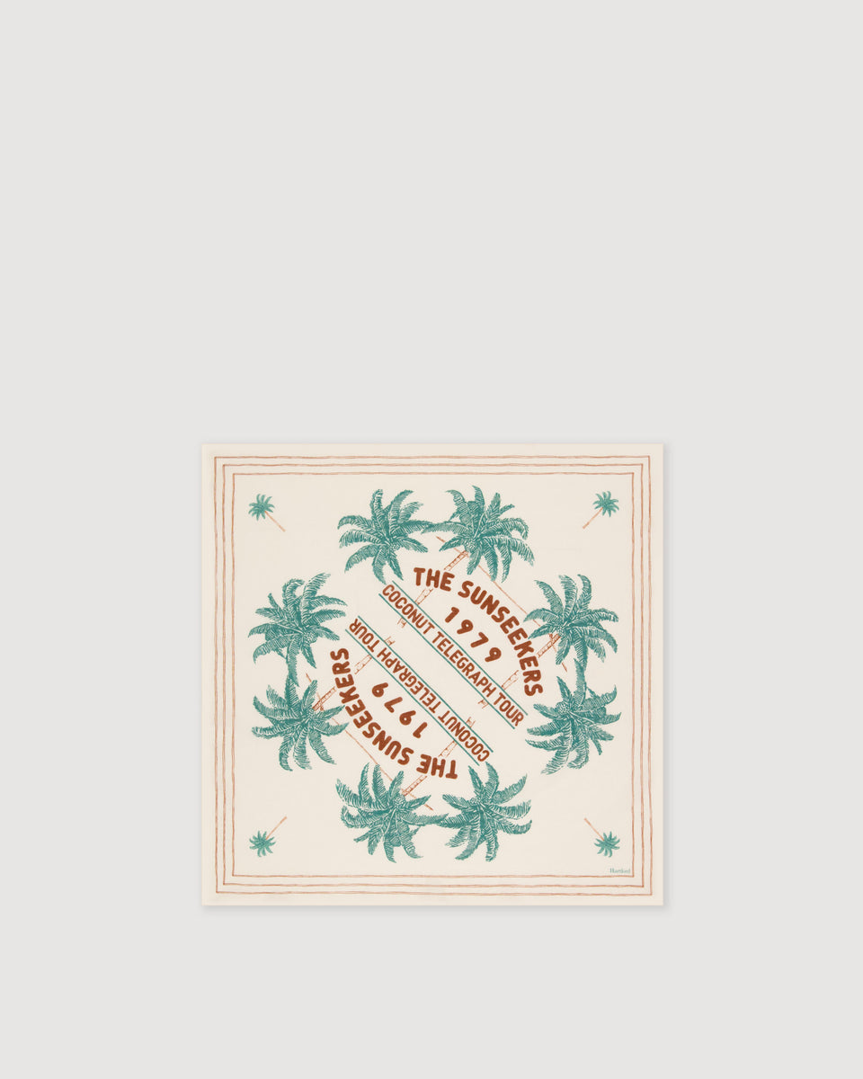 Bandana Femme en Coton Beige Sunseekers - Image 3