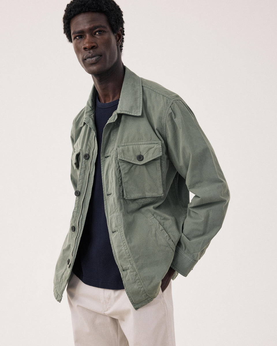 Veste Homme en Chino Vert Militaire Jonah - Image principale