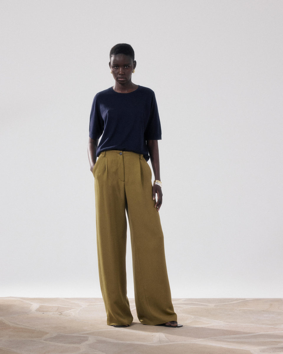 Pantalon Femme en Lyocell Bronze Paradise - Image principale