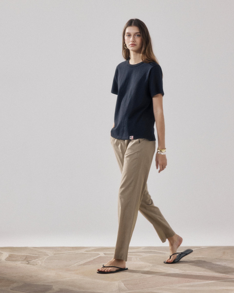 Pantalon Femme en Voile de Coton Khaki Pirol - Image alternative
