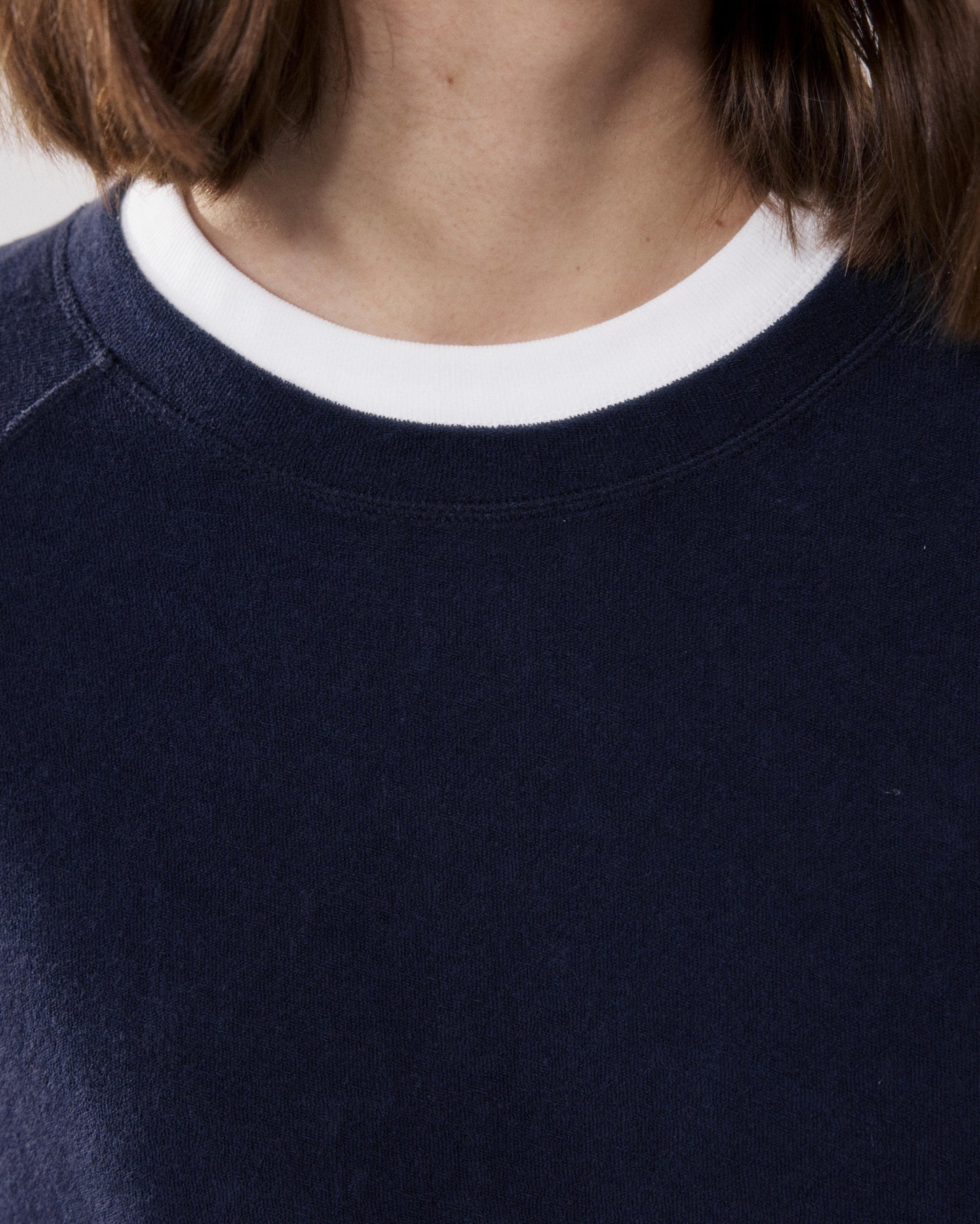 Sweatshirt Femme en Eponge Bleu Nuit Tahiry
