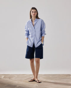 Short Femme en Popeline Bleu Nuit Sterling