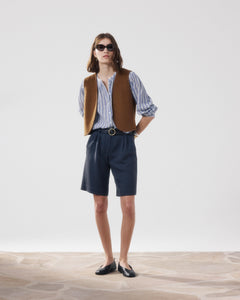 Short Femme en Lyocell Bleu Marine Sterling