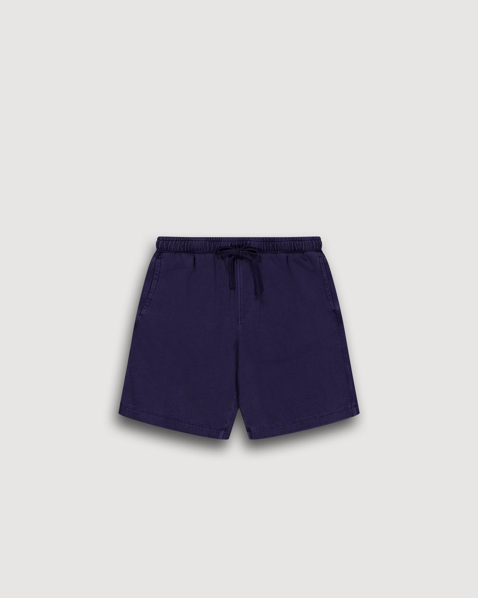 Short Garçon en Coton Flammé Bleu Marine Light Fleece Kid - Image principale