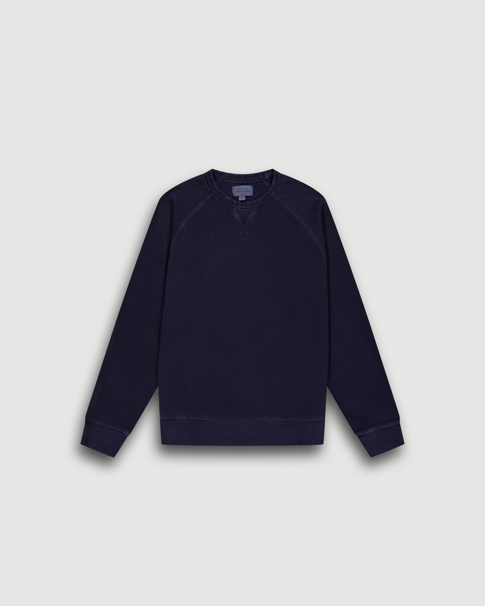 Sweatshirt Garçon en Coton Flammé Bleu Marine Light Fleece Kid - Image principale
