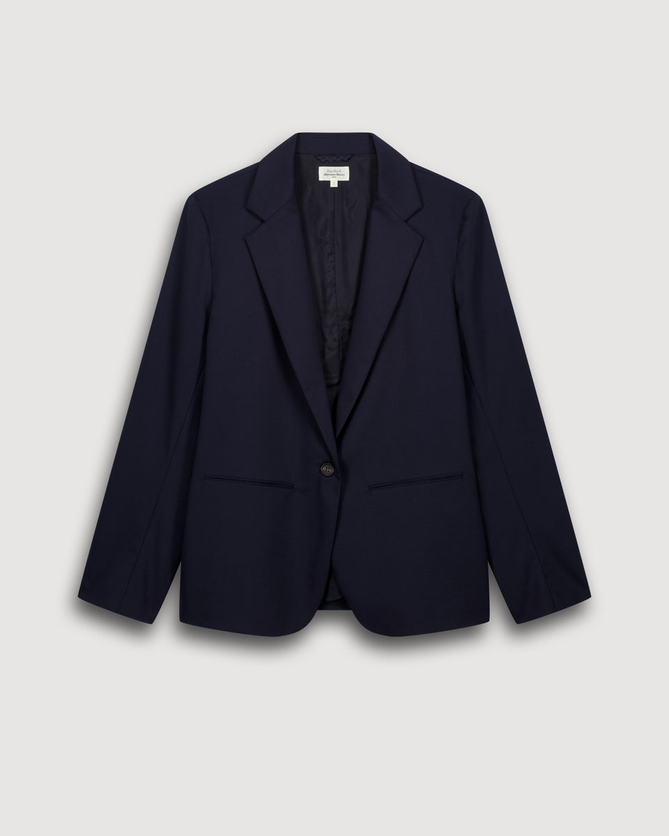 Veste Femme en Laine Bleu Marine Virna - Image 3