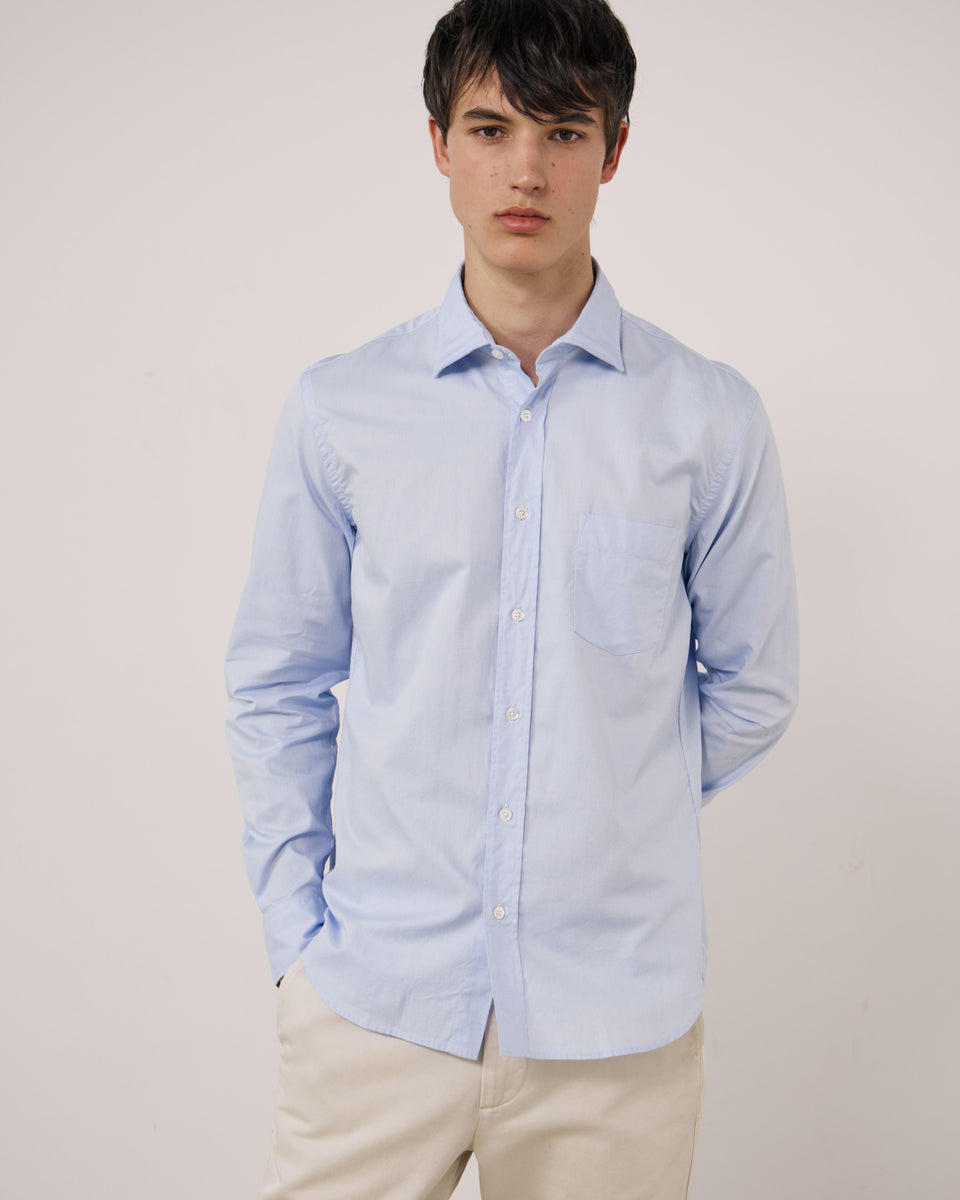 Chemise Homme en Oxford Bleu Ciel Paul - Image 3