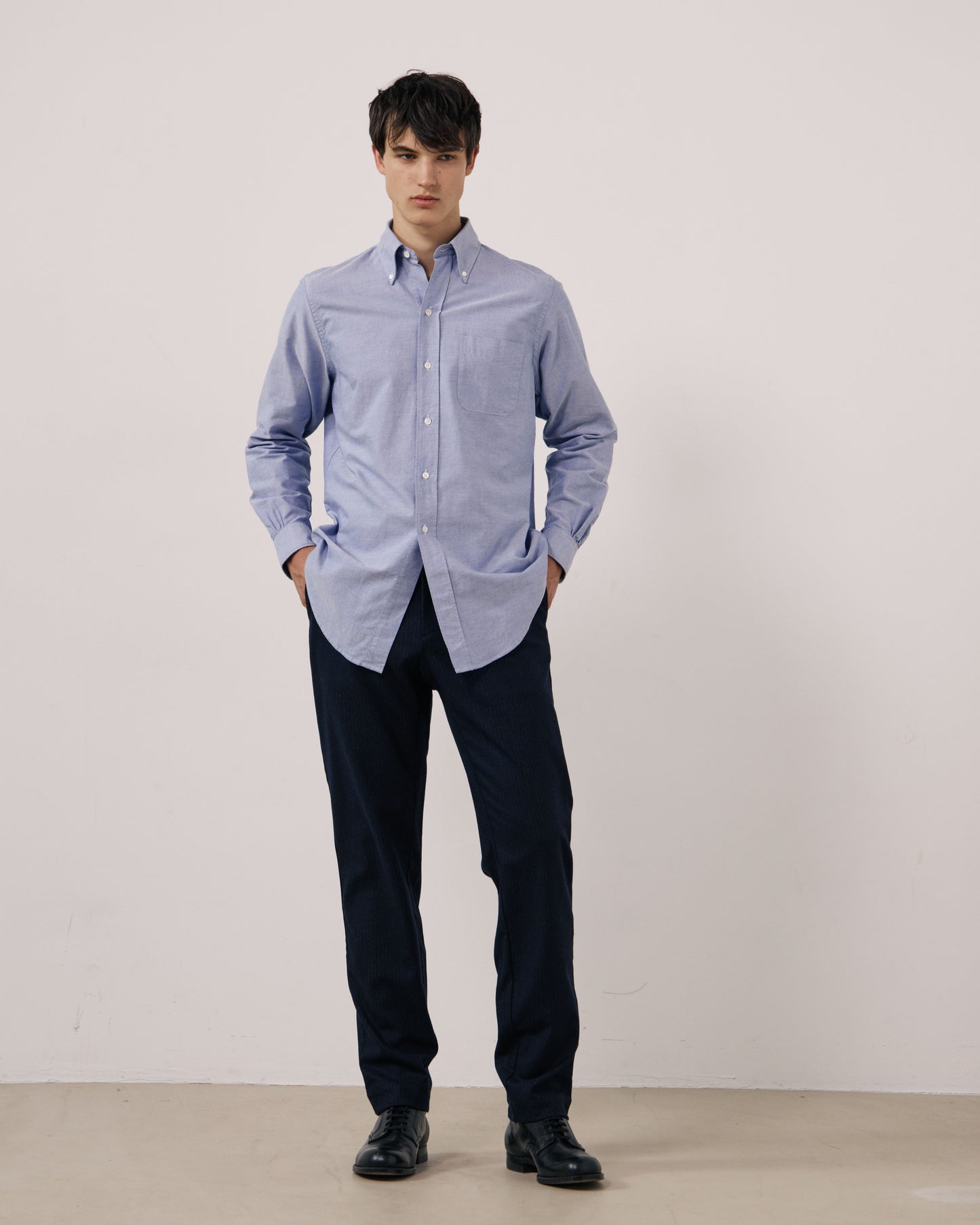 Chemise Homme en Oxford Bleu Ocbd