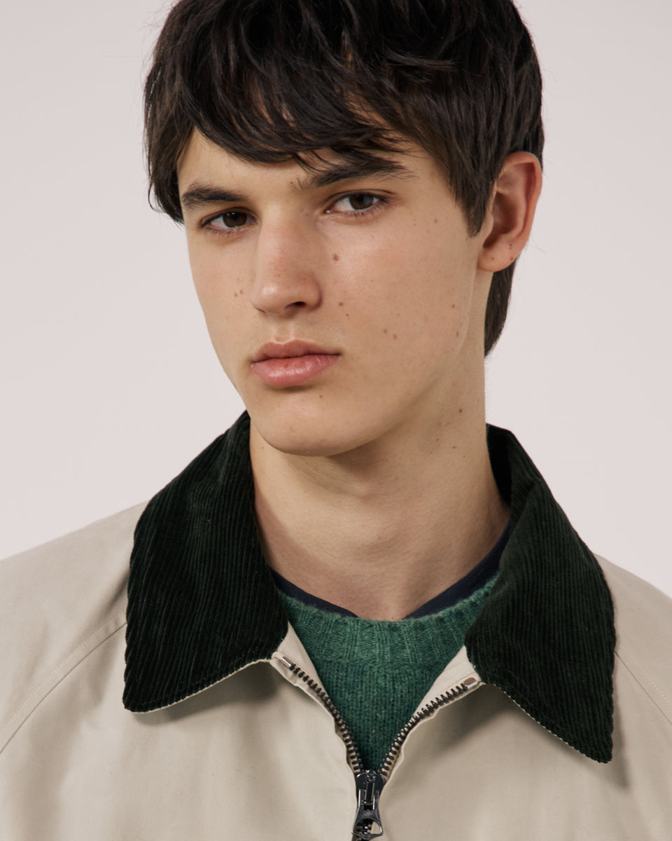 Blouson Homme en Gabardine de Coton Ecru Dancer - Image 3