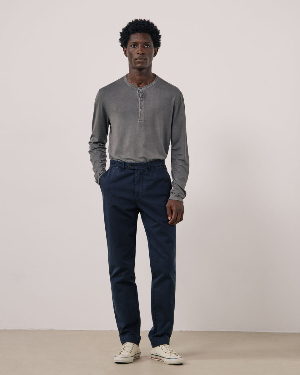 Pantalon Homme en Chino Bleu Marine Taylor - Image principale