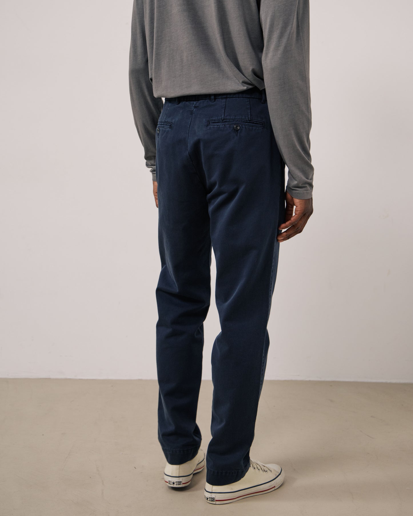 Pantalon Homme en Chino Bleu Marine Taylor