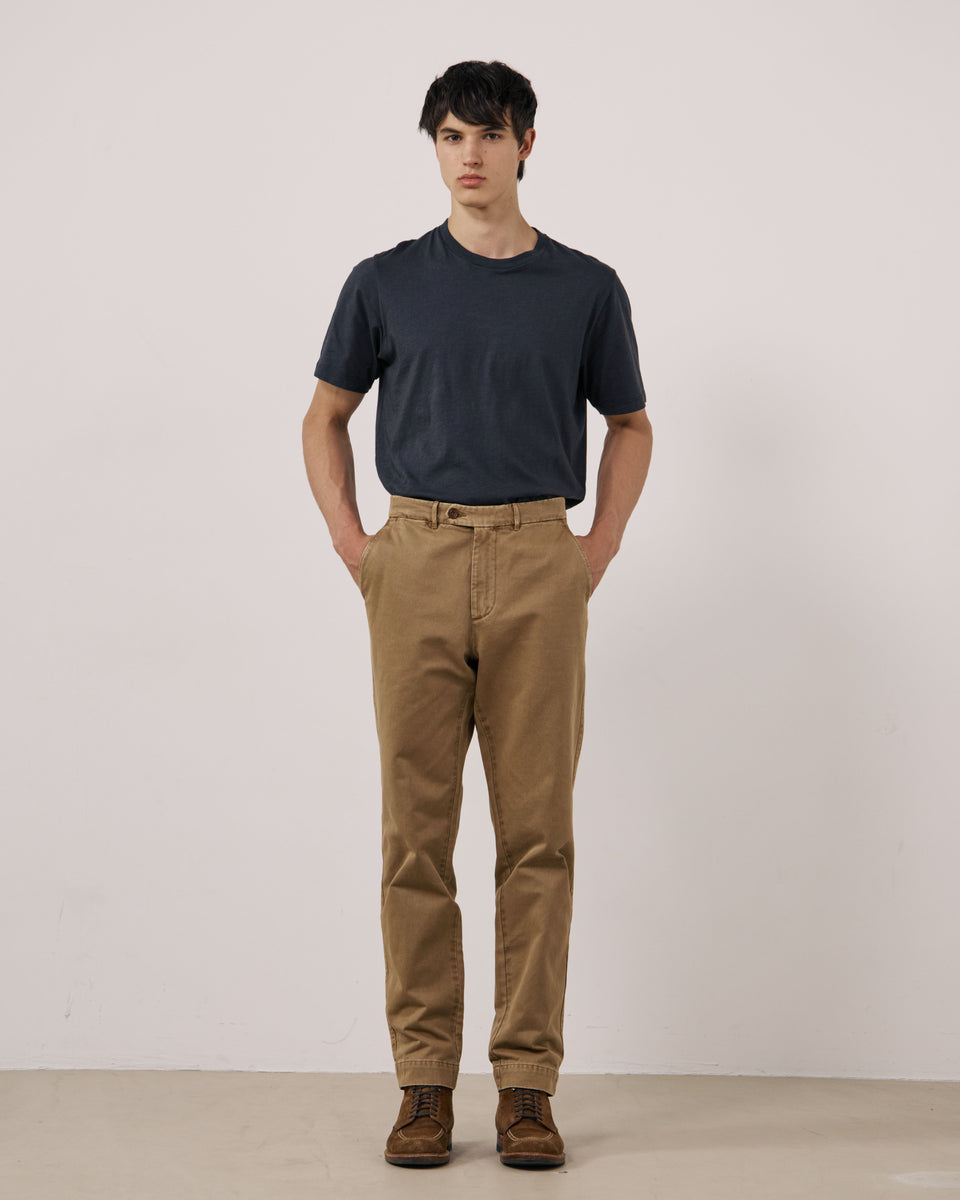Pantalon Homme en Chino Caramel Taylor - Image principale