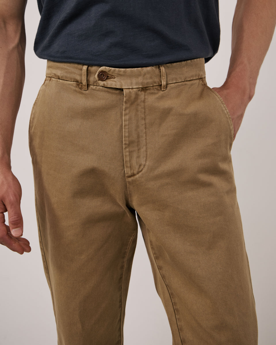 Pantalon Homme en Chino Caramel Taylor - Image 3