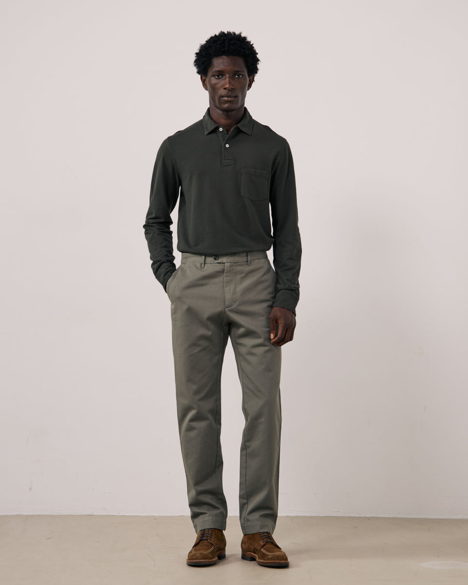 Pantalon Homme en Chino Vert Militaire Taylor - Image principale